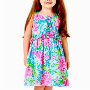 Lilly Pulitzer Analee Dress Blue Bunny Business Size 2 Zanzibar Blue Easter Spri